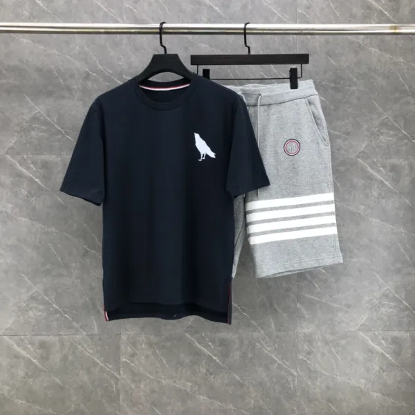 Thom Browne Raven Logo White T-Shirt - 11