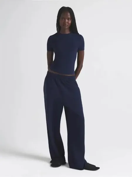 Design Wide-Leg Cropped Pants White - 3