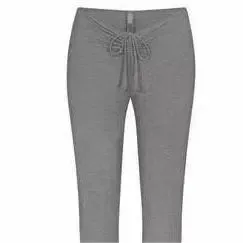 Blue Drawstring Waist Flare Pants - 4