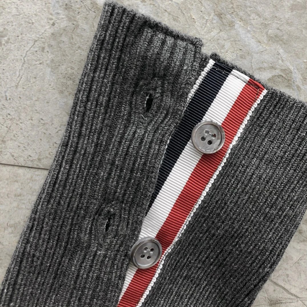 Thom Browne 4-Bar Stripe Crewneck Sweater Beige - 32