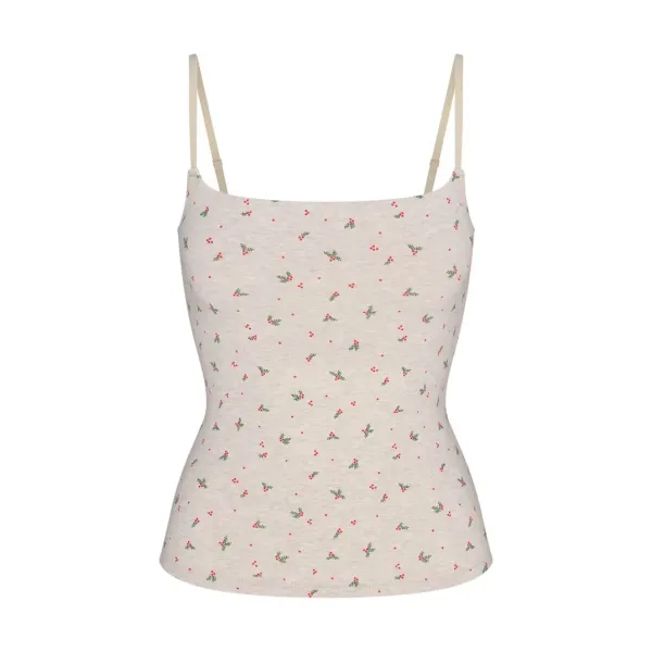 Design Lace-Texture Camisole Top Gray - 12