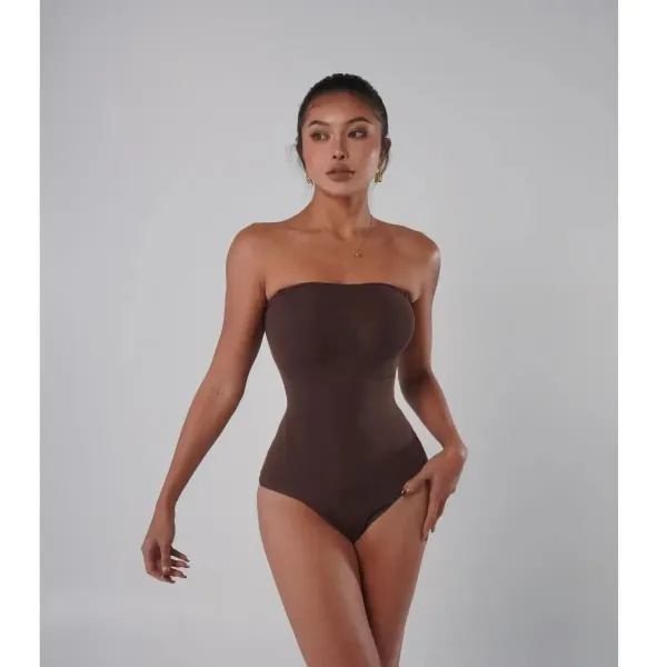 Saint Tears Cut-Out Bodysuit Beige Dress - 4