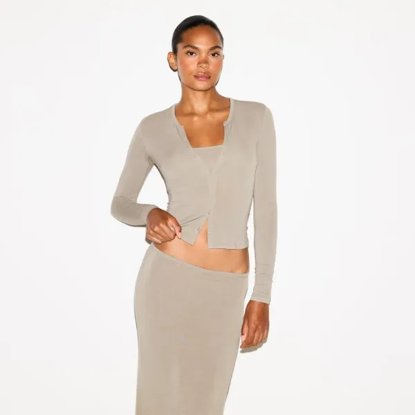 Design Beige Maxi Skirt - 2