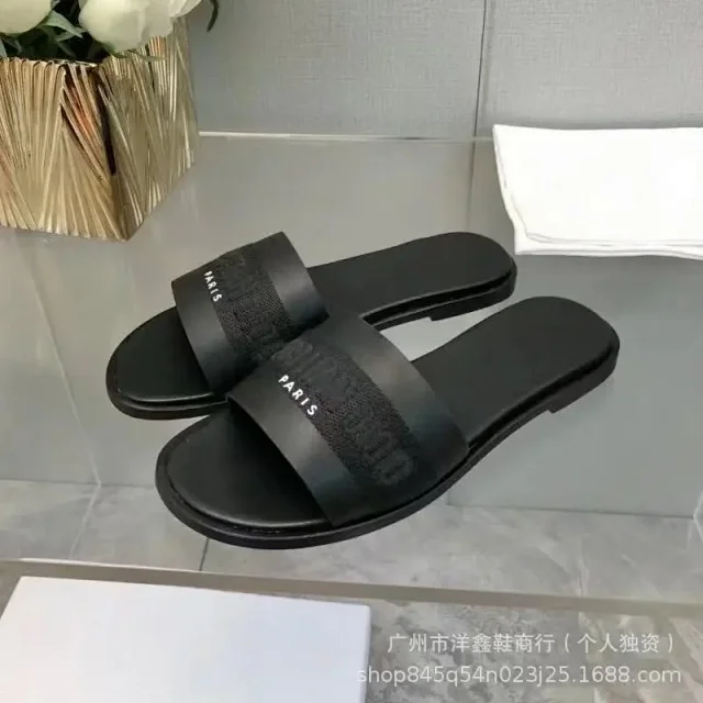 Dior Sandals Logo Strap Flat Slide product detail image 4