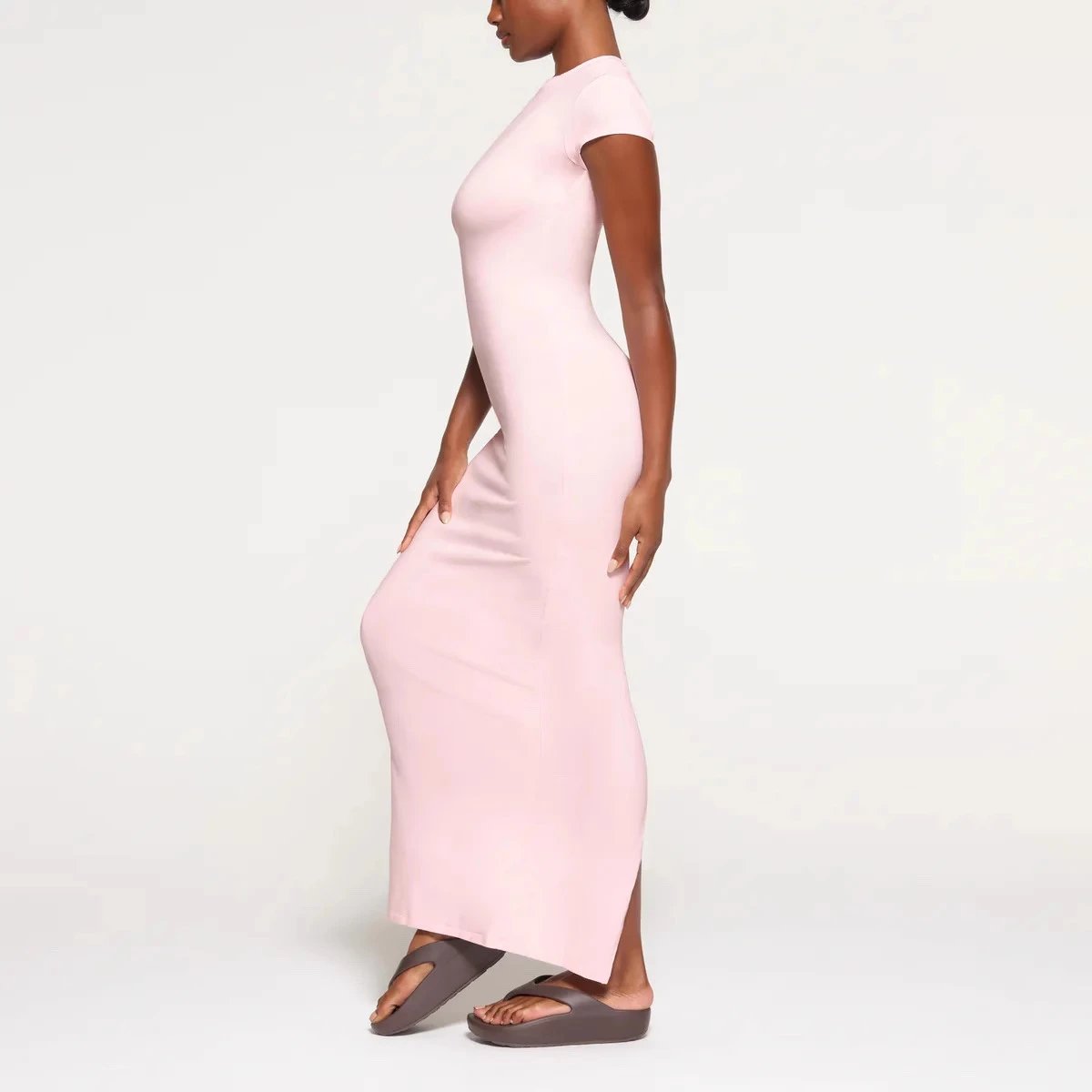 Saint Tears Minimalist Midi Dress Gray - 6