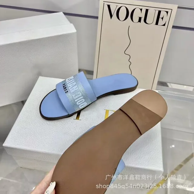 Dior Sandals Logo Strap Flat Slide product detail image 16