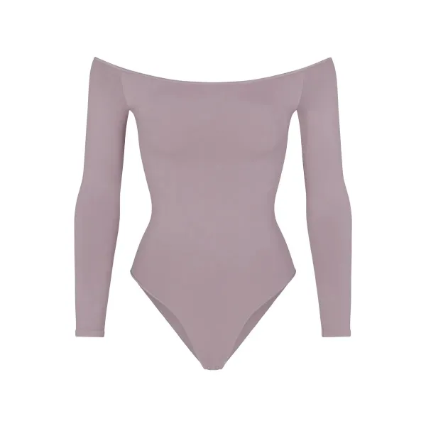 Saint Tears Off-Shoulder Long Sleeve Bodysuit Light Blue - 9