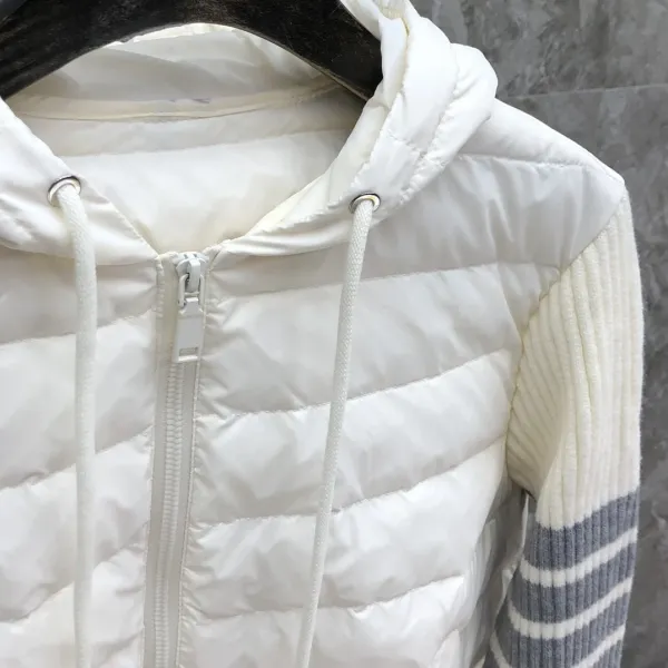 Thom Browne 4-Bar Stripe Hooded Down Vest Gray - 19