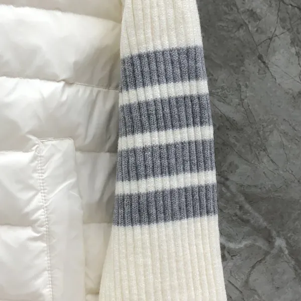 Thom Browne 4-Bar Stripe Hooded Down Vest Gray - 23