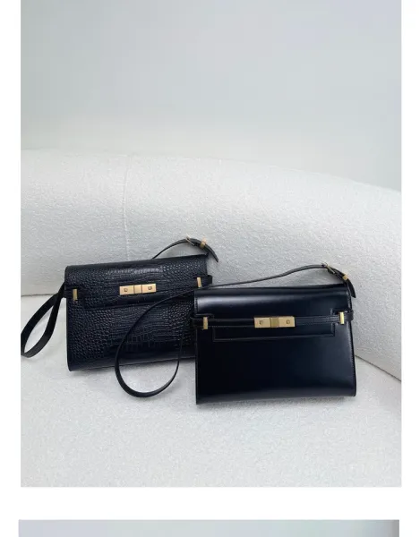 Saint Laurent Kate Medium Burgundy Leather Shoulder Bag - 20