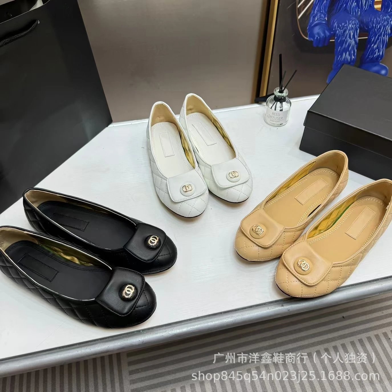 Chanel Quilted Loafers Black Leather Shoes - 14