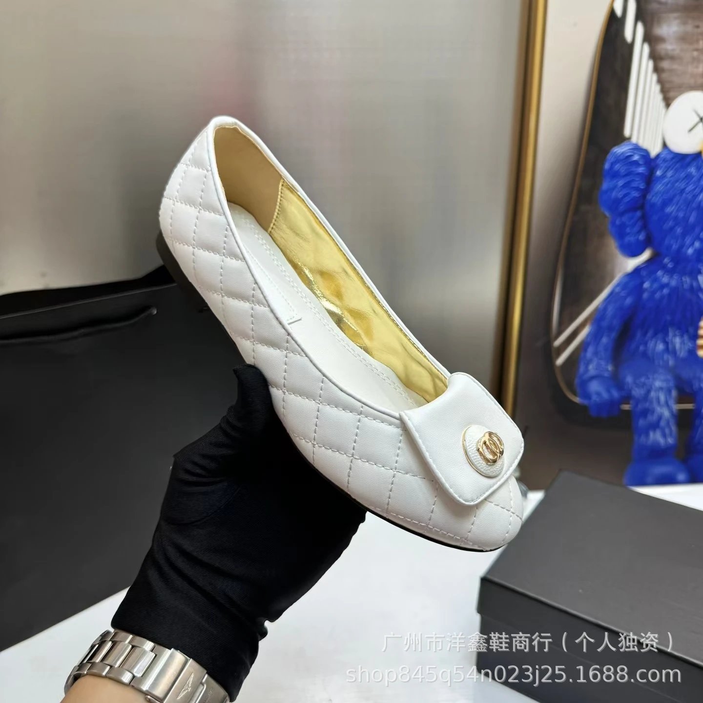 Chanel Quilted Loafers Black Leather Shoes - 21