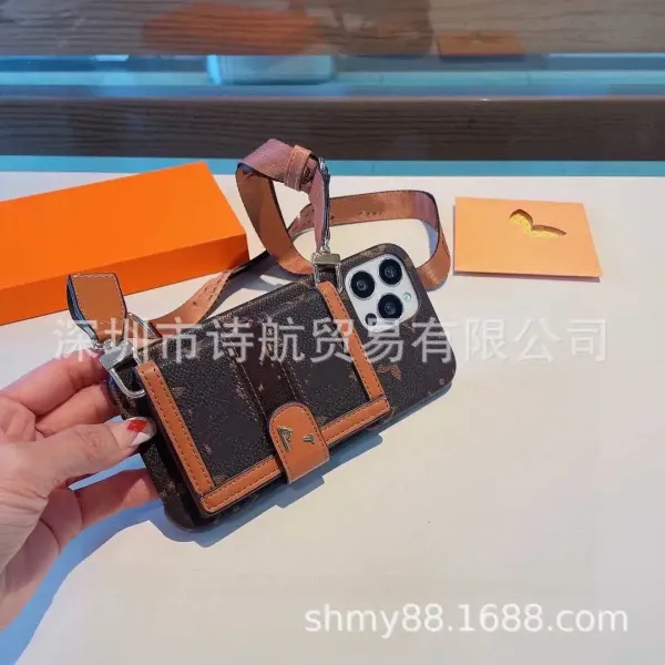 Louis Vuitton Monogram Cardholder Phone Case Brown - 5