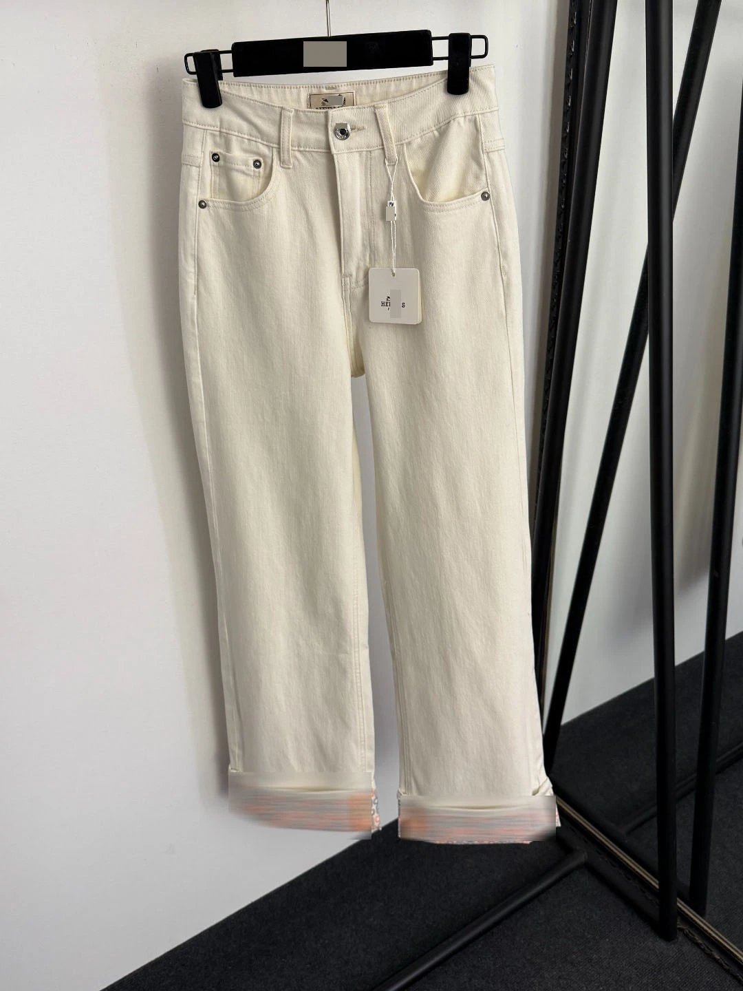 Design Wide-Leg Cropped Denim Jeans Blue - 6