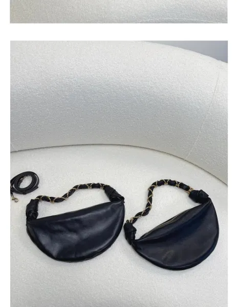 Saint Tears Knotted Chain Saddle Bag Black - 12