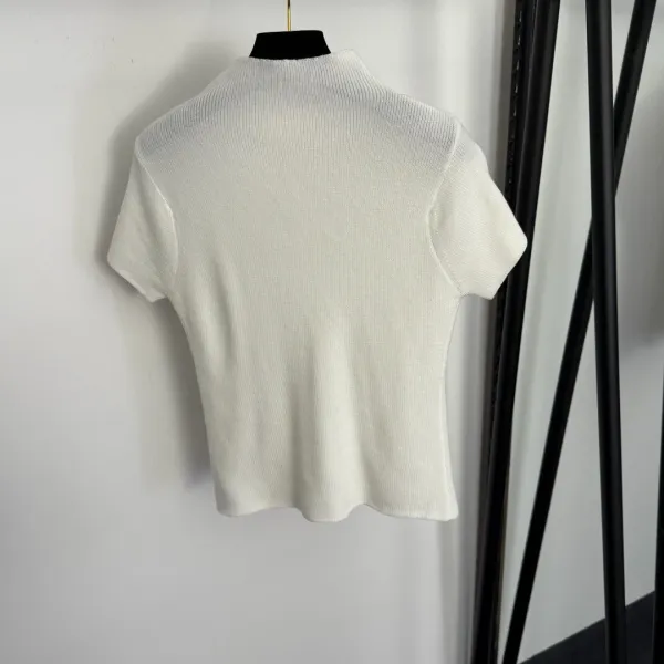 MMY Pearl-Embellished Knit Top Black - 9