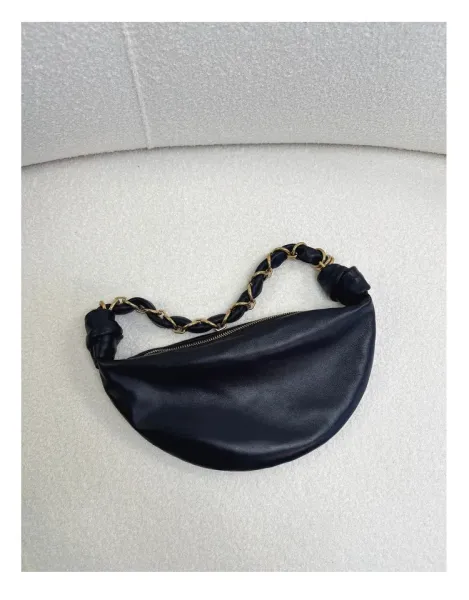 Saint Tears Knotted Chain Saddle Bag Black - 16
