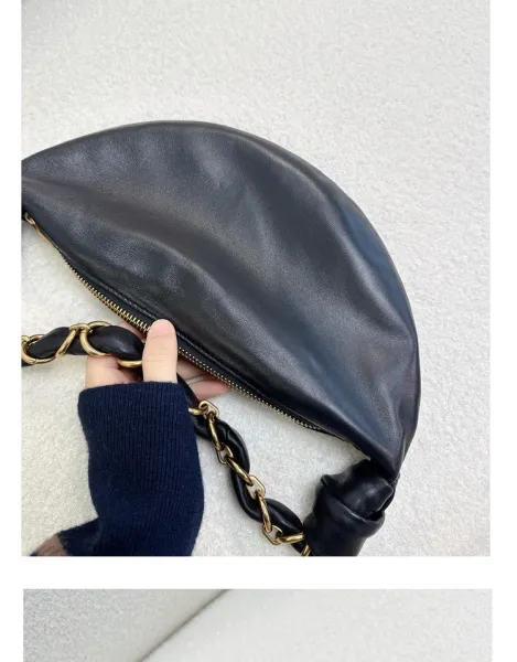 Saint Tears Knotted Chain Saddle Bag Black - 21