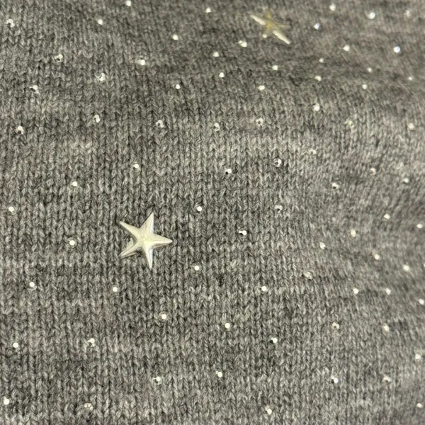 Chanel CC Star-Embroidered Yellow Knit Sweater - 13