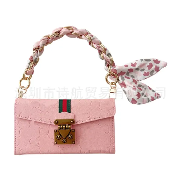 Gucci Marmont Mini Envelope Crossbody Bag Pink - 27