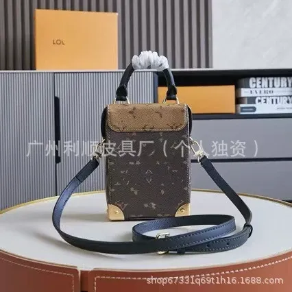 Louis Vuitton Petite Malle Box Bag Monogram Canvas Brown Gold Hardware Handbag - 6