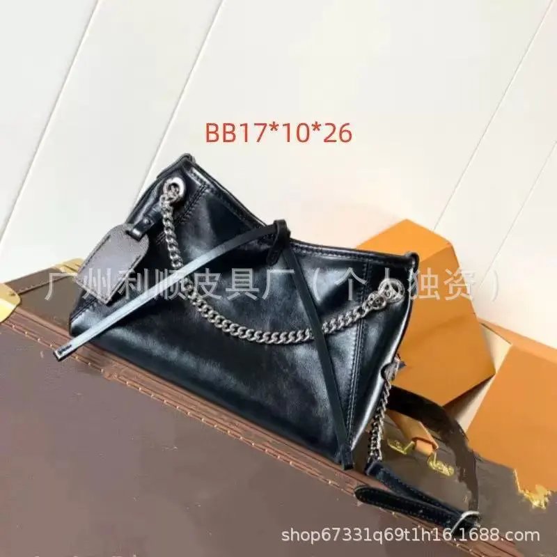 广州高品老花carryall bb黑武士真羊皮托特腋下女包链条单肩斜跨: findsindex.com