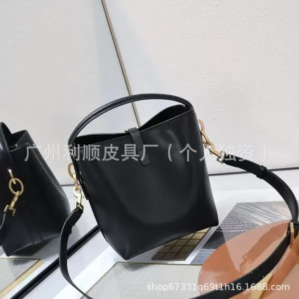 Saint Laurent Mini and Medium Niki Bucket Bag Black Handbags - 5