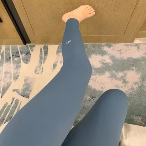 Alo Yoga High-Waisted Leggings Slate Blue Leggings - 1