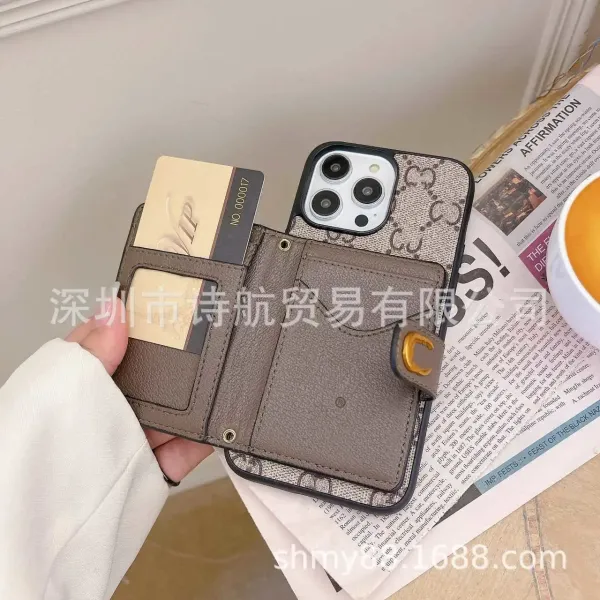 Gucci GG Marmont Phone Case with Card Holder Beige Phone-Case - 7