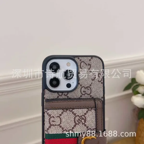 Gucci GG Marmont Phone Case with Card Holder Beige Phone-Case - 6