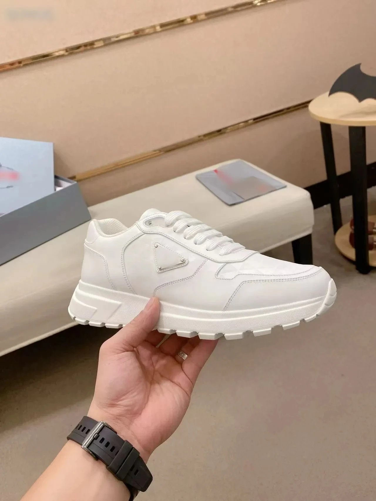 White Leather Casual Sneaker photo 3