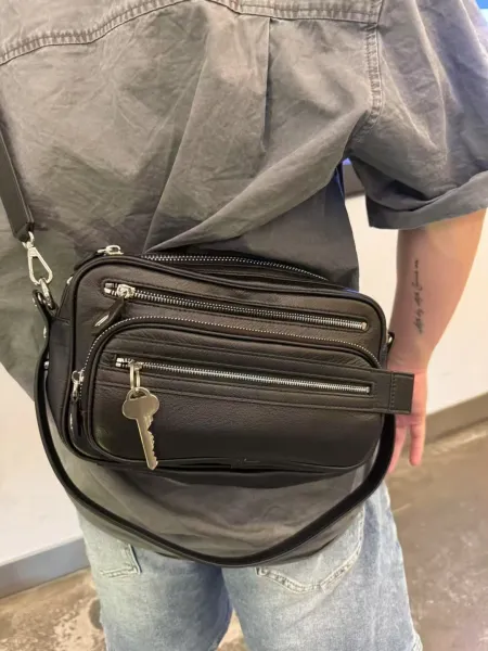 Balenciaga Hourglass Mini Black Leather Handbag - 8