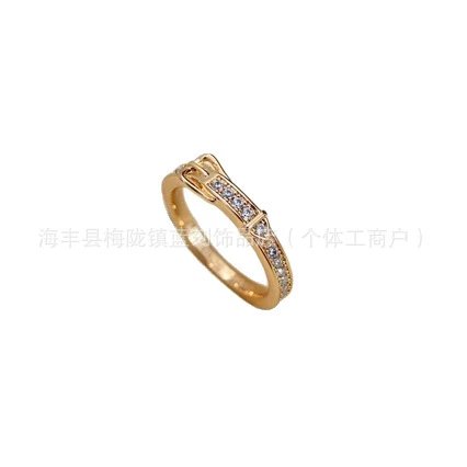 Triple Band Pave-Set Crystal Ring in Rose Gold, Yellow Gold, and Silver - 5
