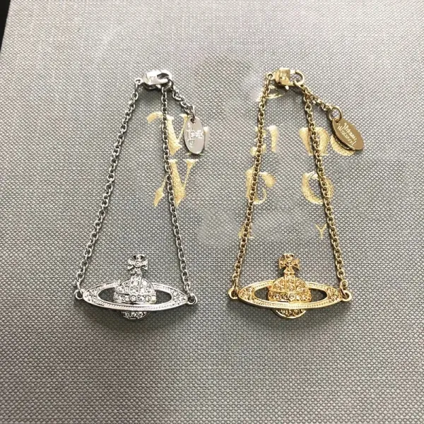Vivienne Westwood Orb Crystal Gold Bracelet - 4