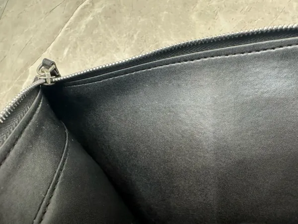 Balenciaga Passport Holder Black Leather Accessory - 21