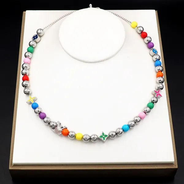 Louis Vuitton Multicolor Bead Charm Bracelet - 4