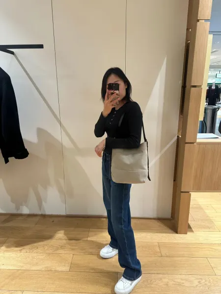 Stone Island Canvas Bucket Bag Beige Shoulder Bag - 11