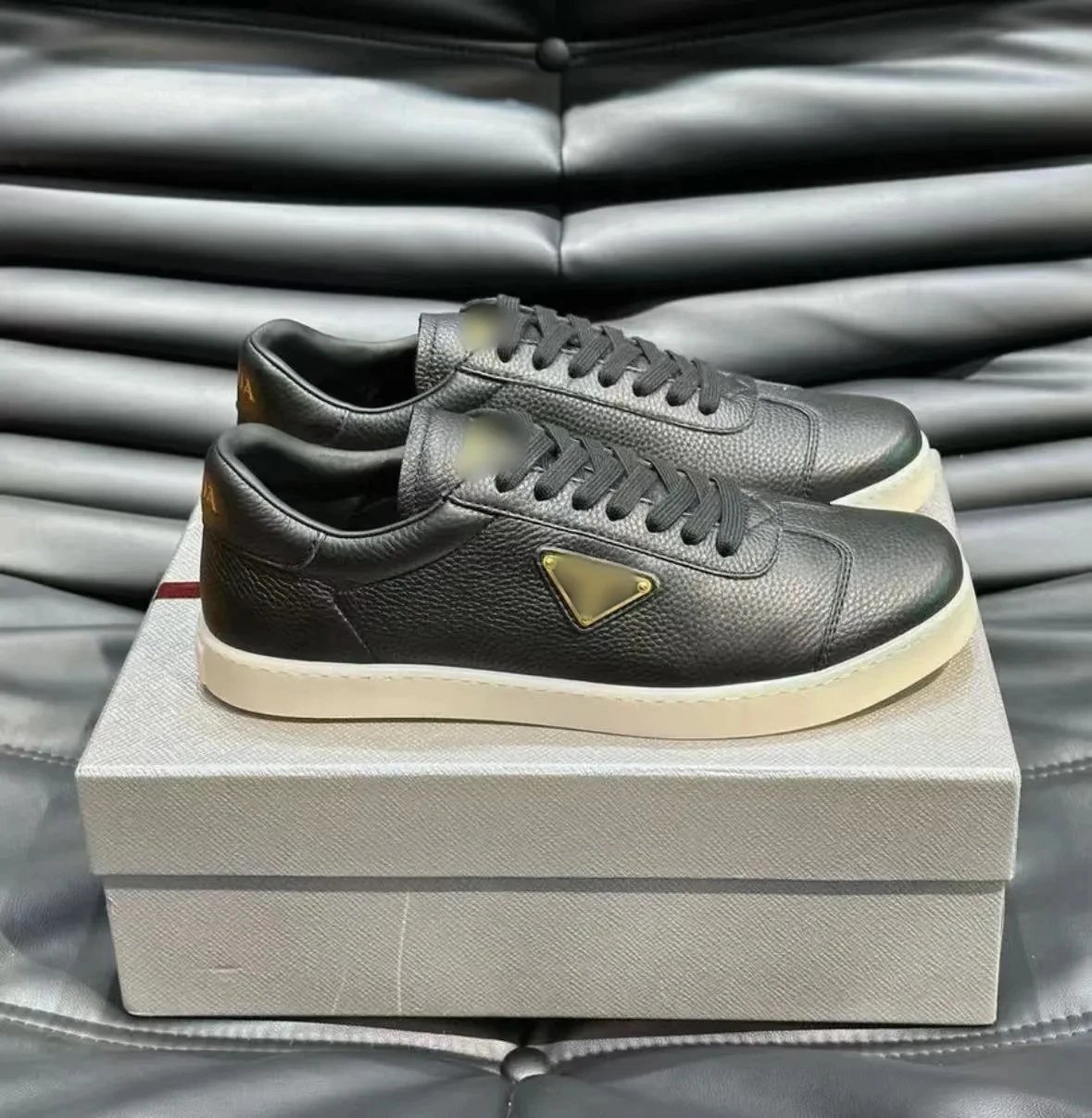 White Leather Casual Sneaker photo 6