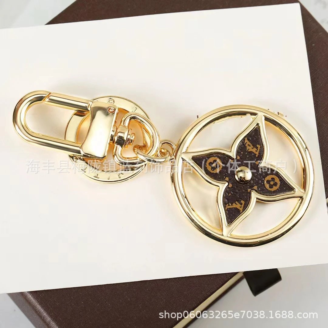 Louis Vuitton Monogram Lock & Key Charm Set Gold Pink Accessories - 5
