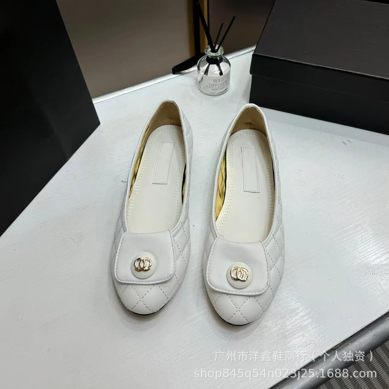 Chanel Quilted Loafers Black Leather Shoes - 19