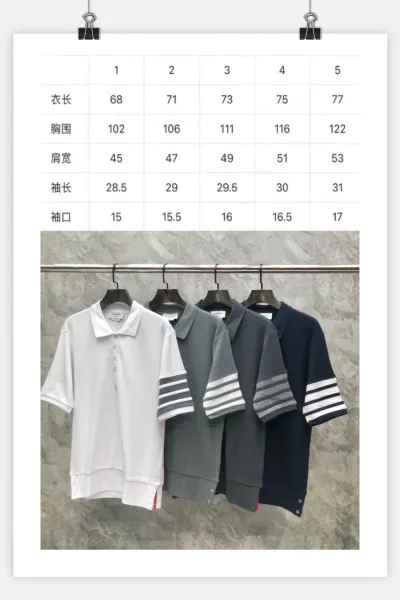 Thom Browne Classic Four-Bar Stripe Gray Knit Polo - 2