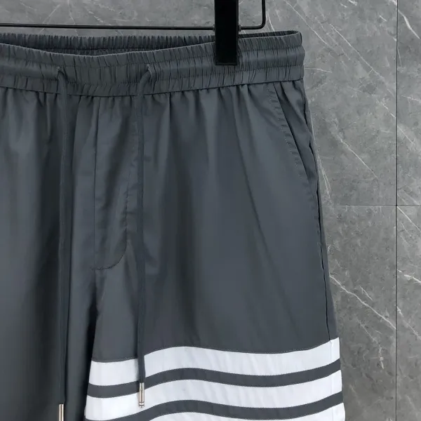 Thom Browne 4-Bar Stripe Nylon Shorts Gray - 18