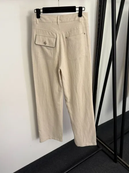 Brown Utility Sleeveless Shirt and Cropped Pants Set - 10