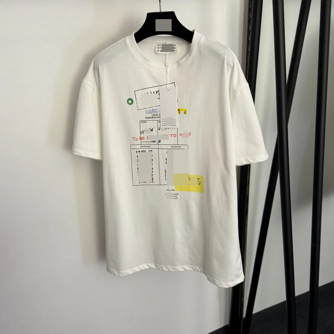 Maison Margiela Replica Document Print White T-Shirt