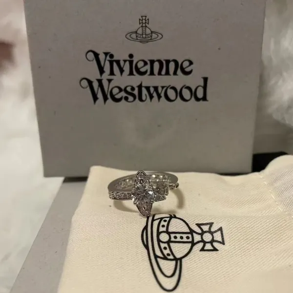 Vivienne Westwood Orb Black Diamond Ring - 4
