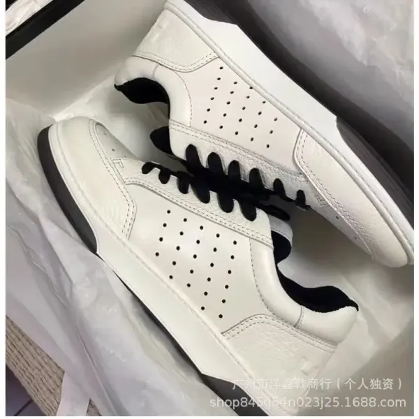 Hogan Interactive White Perforated Leather Sneakers - 11