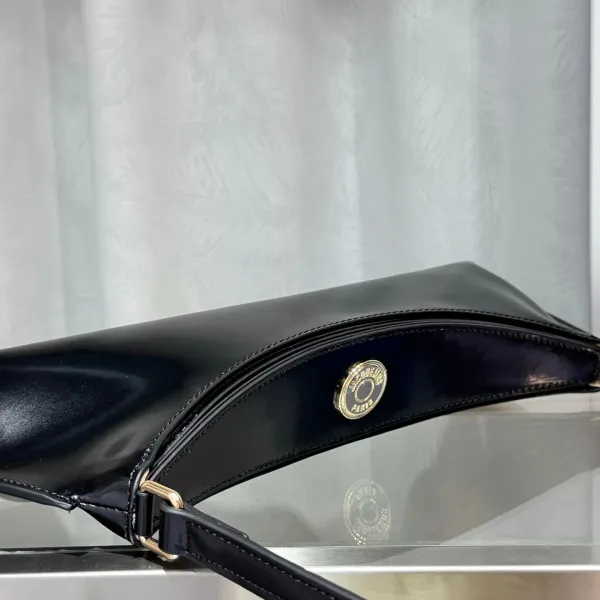 Jacquemus Le Chiquito Black Patent Leather Underarm Bag - 6