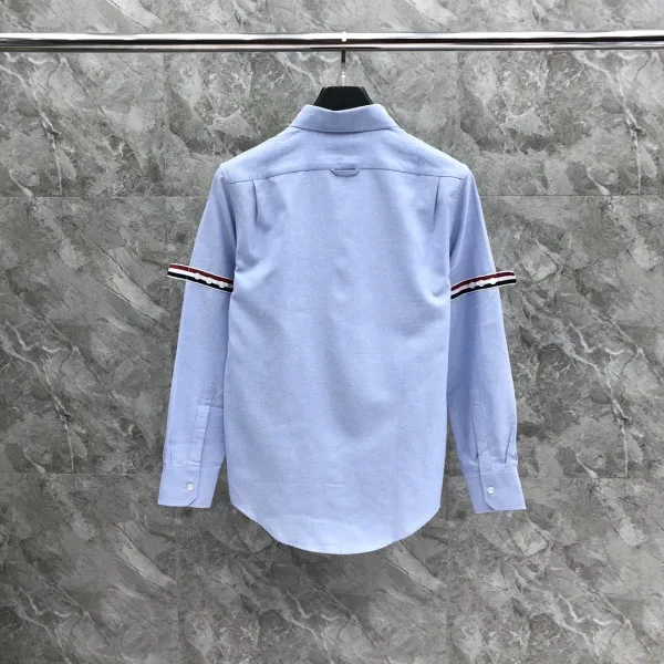 Thom Browne Classic Four-Bar Stripe White Shirt - 13