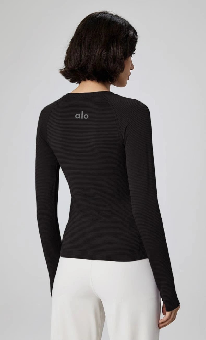 Creora Steamed Coffee Ribbed Base-Layer Top - 16