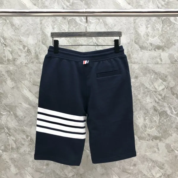 Thom Browne Four-Bar Stripe Black Sweatshorts - 26